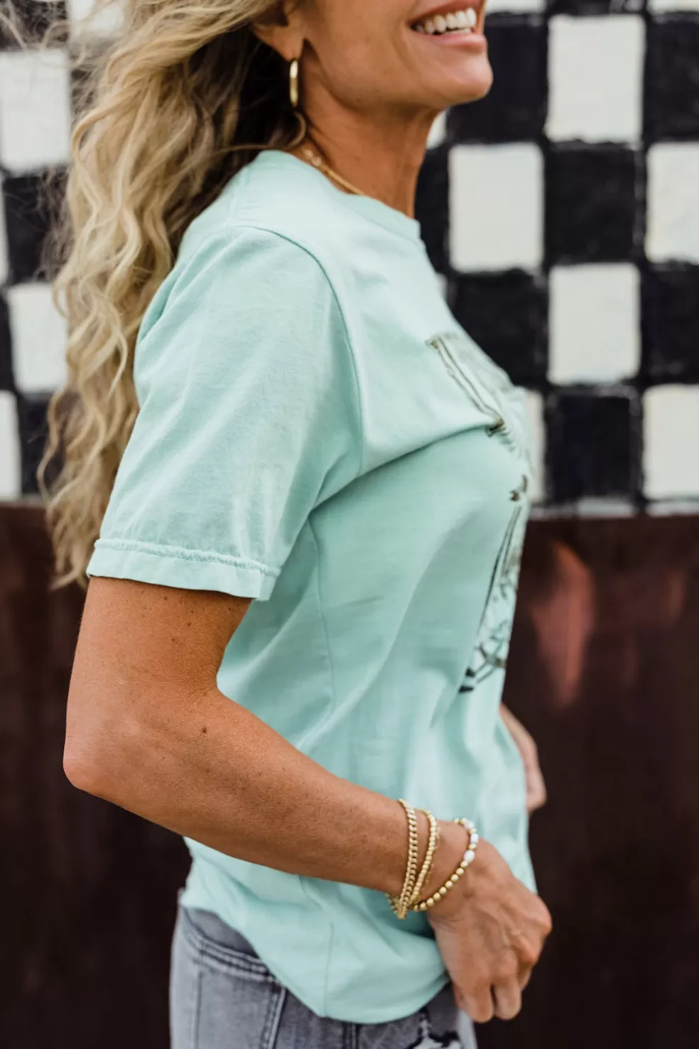 Tees | Rustee Vintage Rock Tee-Dusty Mint